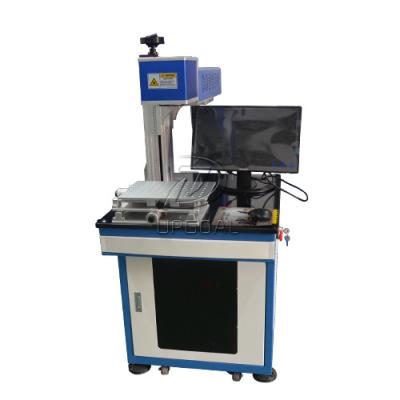 China Glass Wood Laser Marking Machine with 30W RF Laser Marking Machine for sale