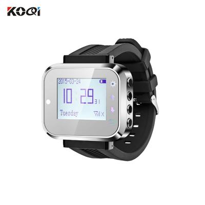 China Restaurant Ycall Brand Wireless 433.92MHZ Wristwatch For Restaurant Waiter Call System CE Approved for sale