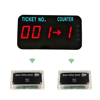 China Bank or mutil-counter hospital restaurant radio pick up one number queuing system patient number calling waiting feature for sale