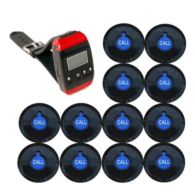 China wireless restaurant calls 70*42*16mm wireless call button guest paging system server call system for sale