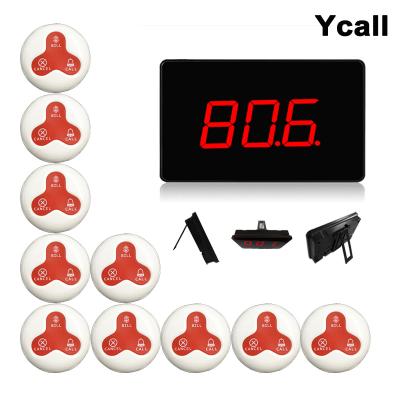 China Advanced Wireless Restaurant Serving Table Buzzer Radio Restaurant 433.92mhz Calling System for sale