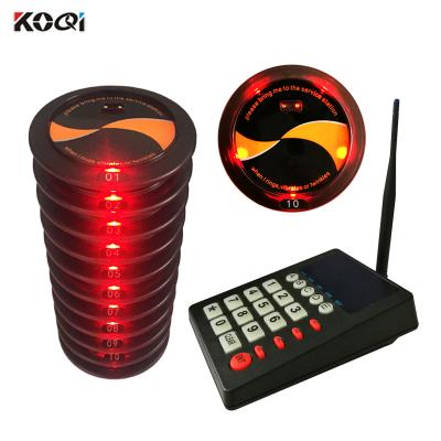 China Supplier Guest Coaster Pager System Guest Coaster Pager System Restaurant Buzzer Beeper 160*118*60mm for sale