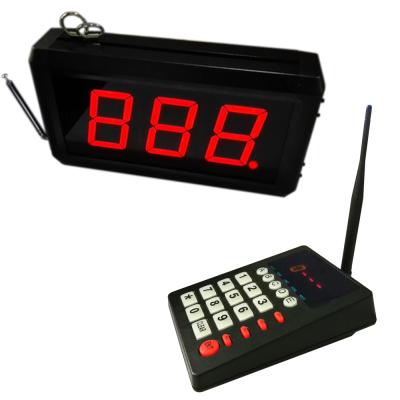 China Hot Sale K-999+K-302 Queue Calling System Queue Control System With A Big Number Display Screen 160*120*60mm for sale