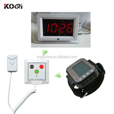 China Patient Buzzer System Wireless Alarm Paging For Nurse Doctor 225*165*40mm for sale