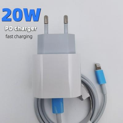 China Sale Type C PD 20w Best Mobile Phone Chargers Products 2022 Fast Charger USB-C Cable Fast Charger For Apple For iPhone 12 for sale