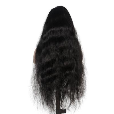 China 100% Virgin Human Hair Unprocessed Double Drawn Wave Body Wave Natural Black Curly Hair Full Lace Original Hair Wigs for sale