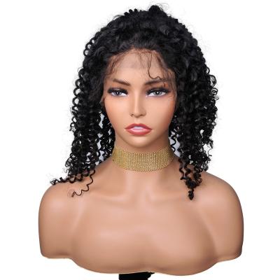 China 100% Virgin Human Hair Double Weft Color Unprocessed Raw Natural Black Body Wave Swiss Lace Full Lace Human Wigs High Quality for sale