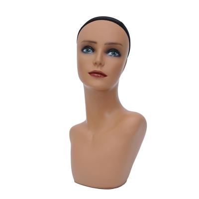 China Inflatable Free Ship Makeup Wig Display Female Mannequin Head For Wigs Sunglasses Necklaces Earrings Display for sale