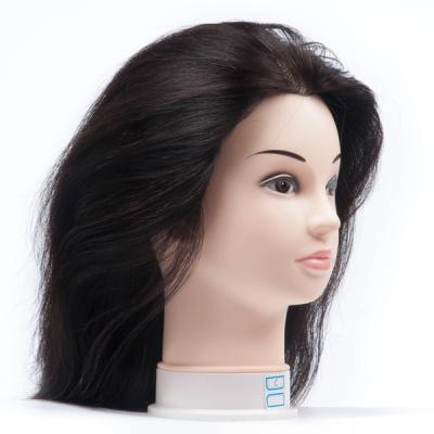 China Real Salon Practice Use Cosmetology Beauty School 100 Hair Doll Head Barber Training Head for sale