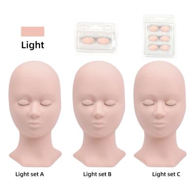 China We have two warehouses in the United States free ship makeup practice eyelash training head eyelashes planting practice master manikin for sale