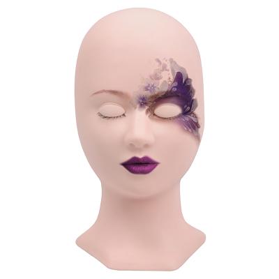 China We have two warehouses in USA wholesale 12 pack combination pack face silicone training head eyelashes planting practice head for sale