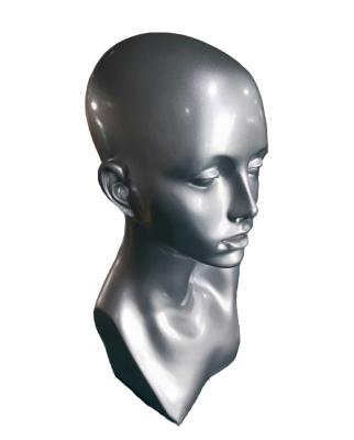 China Inflatable free ship in USA ribbon display mannequin bust HY-PQ6 for hair display with shoulder for sale