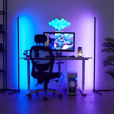 China New-designed WIFI Symphony Floor Lamp 5V/12V RGB White Color Game Changing Accessories WIFI Led Game Light For Game Room for sale