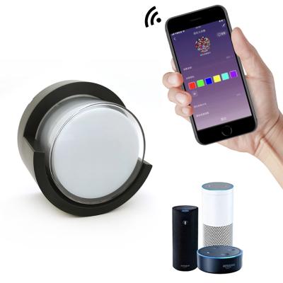 China Residential Round Shape Waterproof Led Door Wall Light BLE WIFI 12W CCT RGB Smart Home Wall Lamps IP54 for sale