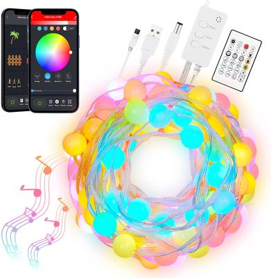 China Lovely Google Home and Alexa TDC Wifi Ble RGB Remote Control Home Decor Light IP65 USB Led Fairy String Light Mini String Led Light for sale