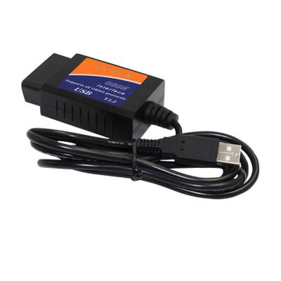 China Software on CD disk wholesale V1.5 obd to usb car interface ELM327 diagnostic code scanner supports all OBDII protocols for sale