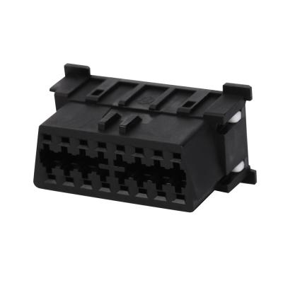 China OBDII 16P Mazda Automotive Connector OBD2 16Pin OBD Female Female Connector for use to equip OBD2 connectors in automobiles. for sale