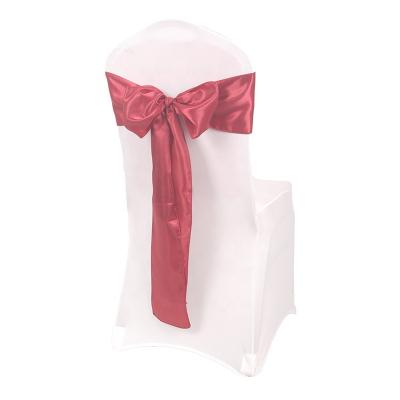 China Easy To Clean Chair Sashes Bow Sash For Wedding And Events Supplies Party Decoration Chair Cover Sash for sale