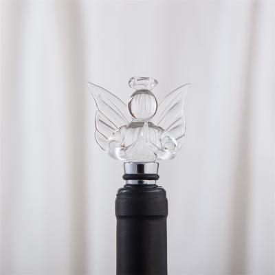 China Europe Fashion Creative Wedding Favor Crystal Zinc Alloy Wine Bottle Stopper For Gifts Drop Drips for sale