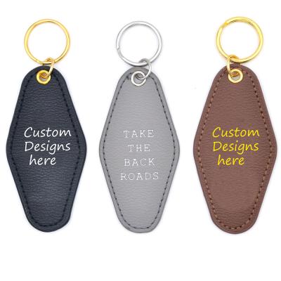 China 5,000 styles in our factory for you choose. Fashion GKT510 Blank Custom Keytag PU Leather Key Chain for sale