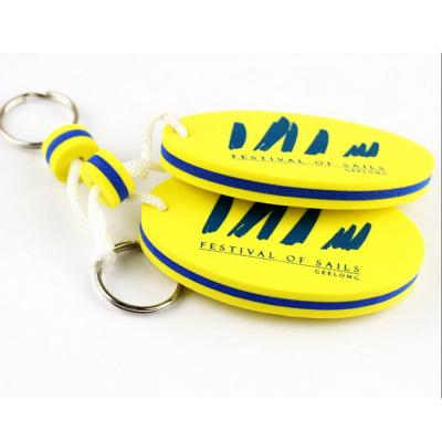 China Christmas Decro Customized Eva Foam Rover Oval Shape Puzzle Key Chain for sale