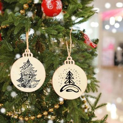 China Christmas Decro Promotion Personalized Custom Blank Christmas Ornaments With Names for sale