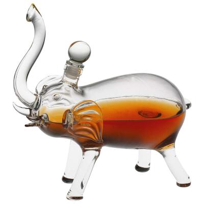 China Drink 500ml Liquor Bottle Animal Horse Shaped Glass Bottle Wine Glasses for sale