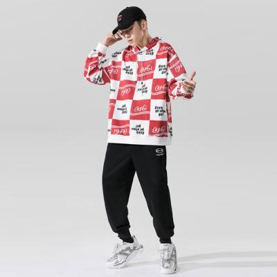 China QUICK DRY Long Sleeve Christmas Sweater Sportswear Workout Hoodie Men's Graffiti Hoodie Urgly Sweater and Oversized Pants Set Men for sale