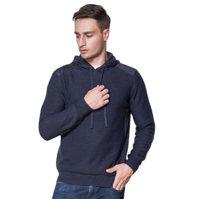 China Anti-pilling Long Sleeves Cotton Sweater Men Acrylic Hooded Hoodie for sale