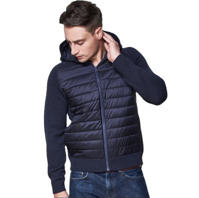 China Wholesale Acrylic Waterproof Cotton Sweater Men Zipper Hooded Cardigan for sale