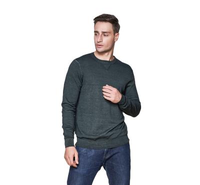 China Wholesale Customized O-Neck Long Sleeve Winter Sweater Parride Wool Nylon Pullover For Man Gym Sweater for sale