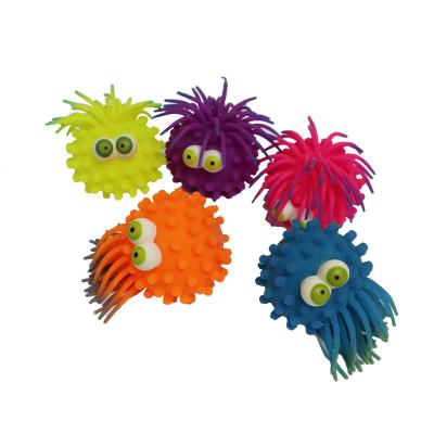 China Wholesale Squeezable Squeezable Fluffy Ball Squeezable Balls Pineapple Eye Relaxation Balls Gifts Plant Sensory Therapy Ball For Kids Gurgling for sale