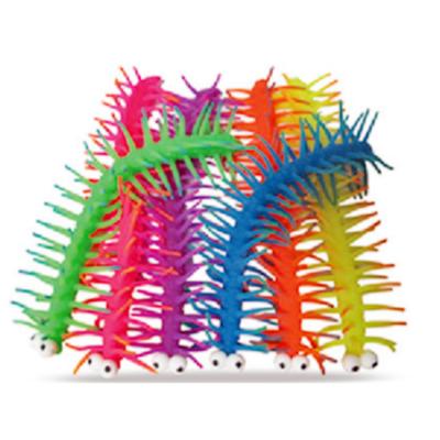 China Hot Promotional Colorful Soft Stretch Toy Centipede Toys For Children Long for sale