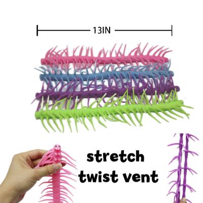 China Wholesale Eco-Friendly Centipede Stretchy String Novelty TPR Decompression Restless Person Sensory Toys For Kids Anti Stress Restless Person Noodle for sale