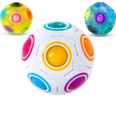 China Hot Selling Amazon Tiktok Stress Reliever Cube Stress Reliever Toys Adults Kids New Colorful Rainbow Anti Soccer Stress Reliever Toys Fidgety Person Balls With Stress Reliever Toys factory price for sale