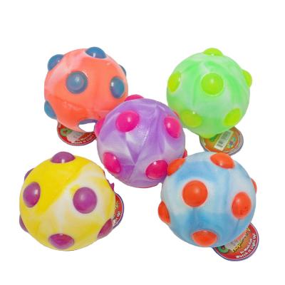 China Sports Toy Pressure Relief Ball Bouncing Ball Child Safety Toy Colorful Bouncy Ball Toy for sale