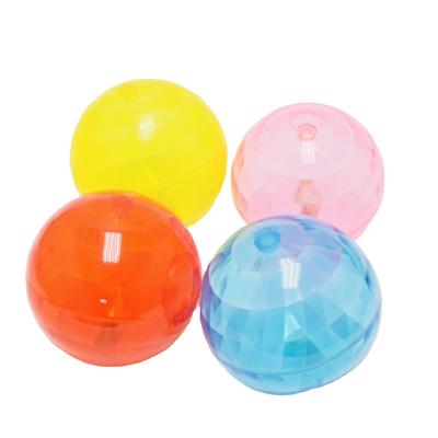 China Promotional Toy Bouncy Ball Light Up Transparent TPU Bouncing Ball Led Light Cheap Bouncy for sale