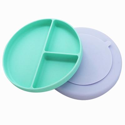 China BPA Free Custom Stay Set Food Grade Heavy Duty Baby Suction Slip Kids Silicone Feeding Dish for sale