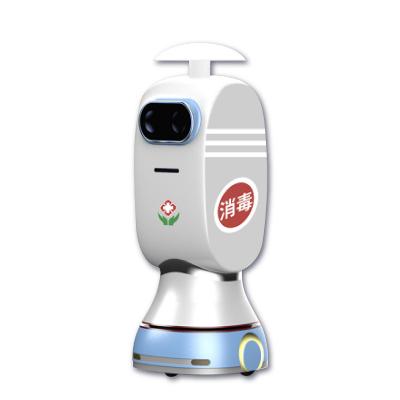 China Hotels 2021 The Latest Intelligent Spray Disinfection Automatic Walking Service Robot for sale