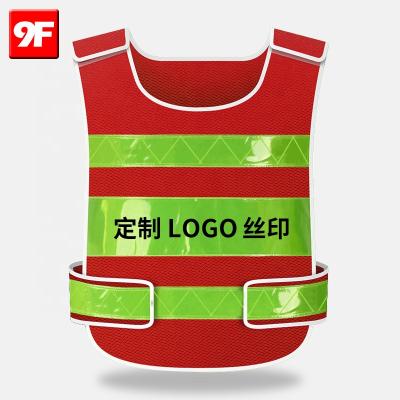 China Wholesale Motorcycle Blue Mesh Mesh 9F Polyester Safety Reflective Vest for sale