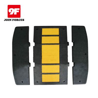 China 500*500 rubber**55mm European standard rubber speed bump for sale