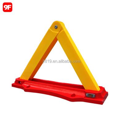 China Low Weight Plastic Triangle Car Parking Barrier Manual Lock for sale