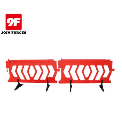 China Good quality PE 9F traffic safety road plastic barrier for sale for sale