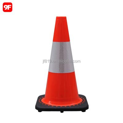 China Plastic PVC Black Base Mini Cone Road Traffic Cone for sale