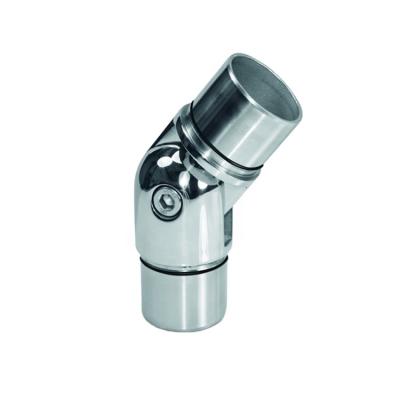 China LS Hot Sales Modern 304 316 Stainless Steel Adjustable Balustrade Round Tube Connector For Balustrade Pipe Fittings for sale