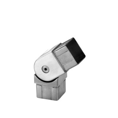 China Factory direct sale stainless steel tube connector modern square tube connector square corner connector for hanrail pipe fittings for sale