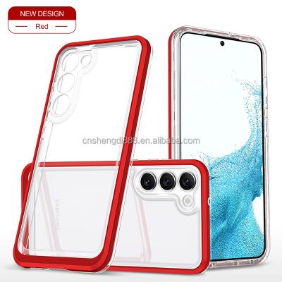 China Size Shockproof Quality Transparent Clear Magnet Phone Case For Samsung S23 S22 S21 Magnetic Case for sale