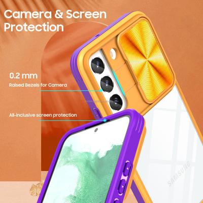 China New Fashionable Armor Shockproof Soft TPU Clear Hard PC For Samsung Galaxy S23 Plus Anti-scratch Phone Protective Phone Case for sale