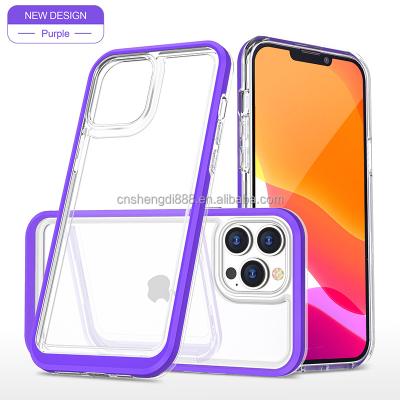 China Wholesale Shockproof Luxury Clear Phone Case For iphone 14 Pro Max Transparent Wireless Charging Magnetic Phone Case for sale