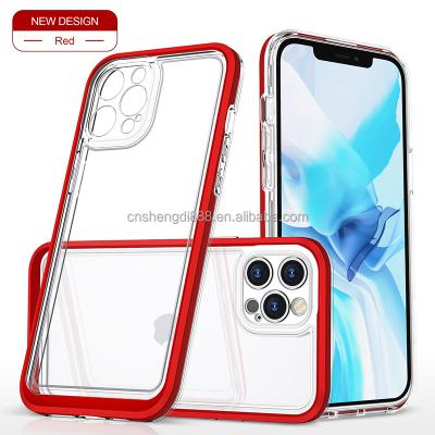 China Transparent 1.5mm Slim Shockproof Shockproof Crystal Clear Tpu Bumper Phone Case Back Cover For iPhone 11 12 14 pro max for sale